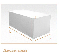 Газобетонный блок ГРАС D350, 600x250x250 мм