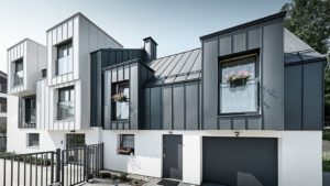 Алюминиевая кровля Система PREFALZ 01 Коричневый P.10 Prefa